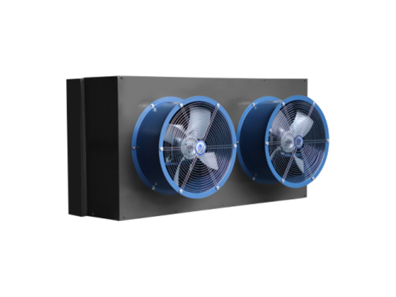 Hot air fan - Dual axis flow fan