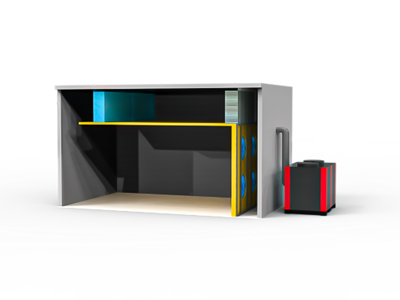 Split open/closed loop constant temperature dehumidification and drying room