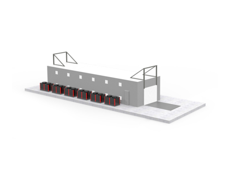 Tunnel type semi-automatic drying line